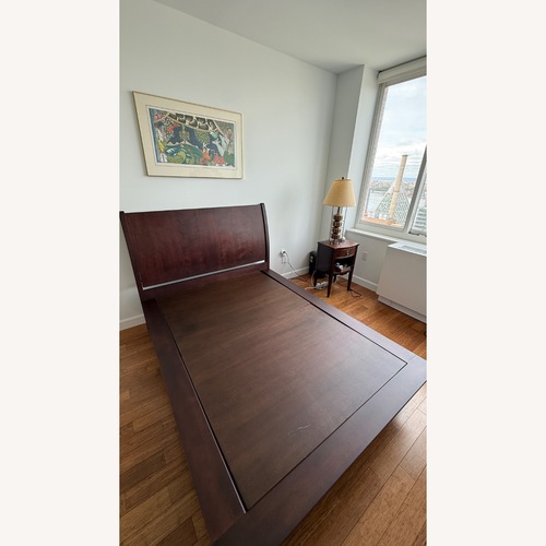 Used Pompanoosuc Mills Waterbury Dark Brown Wood Full Bed for sale on AptDeco