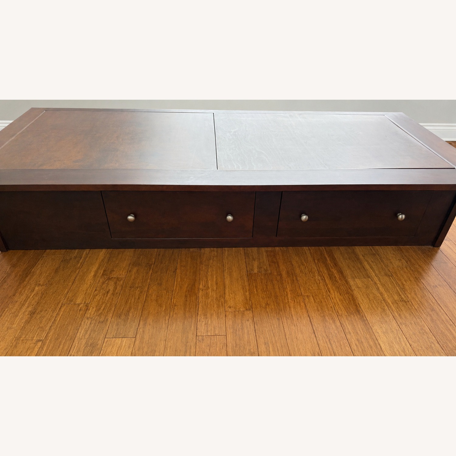 Pompanoosuc Mills Waterbury Dark Brown Wood Full Bed - image-8