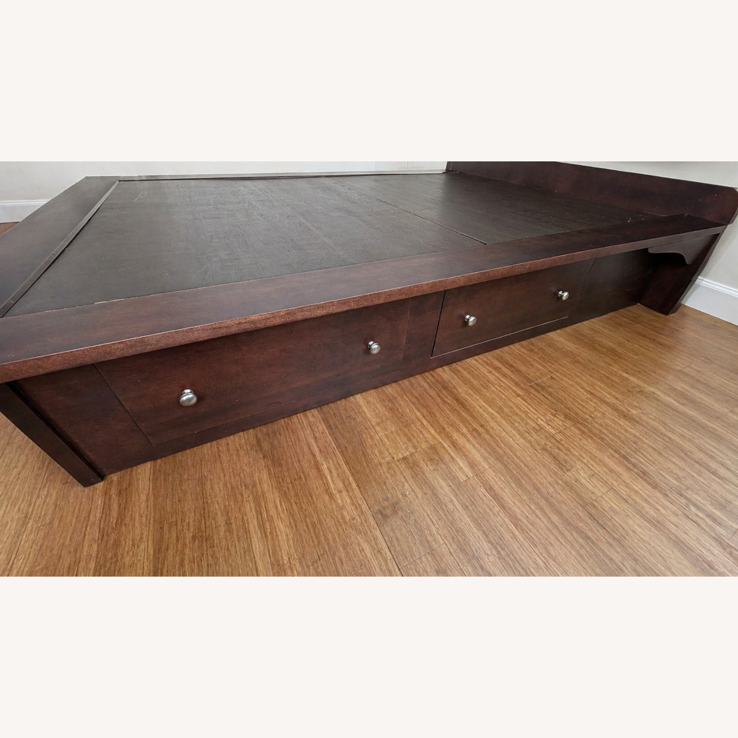 Pompanoosuc Mills Waterbury Dark Brown Wood Full Bed - image-4