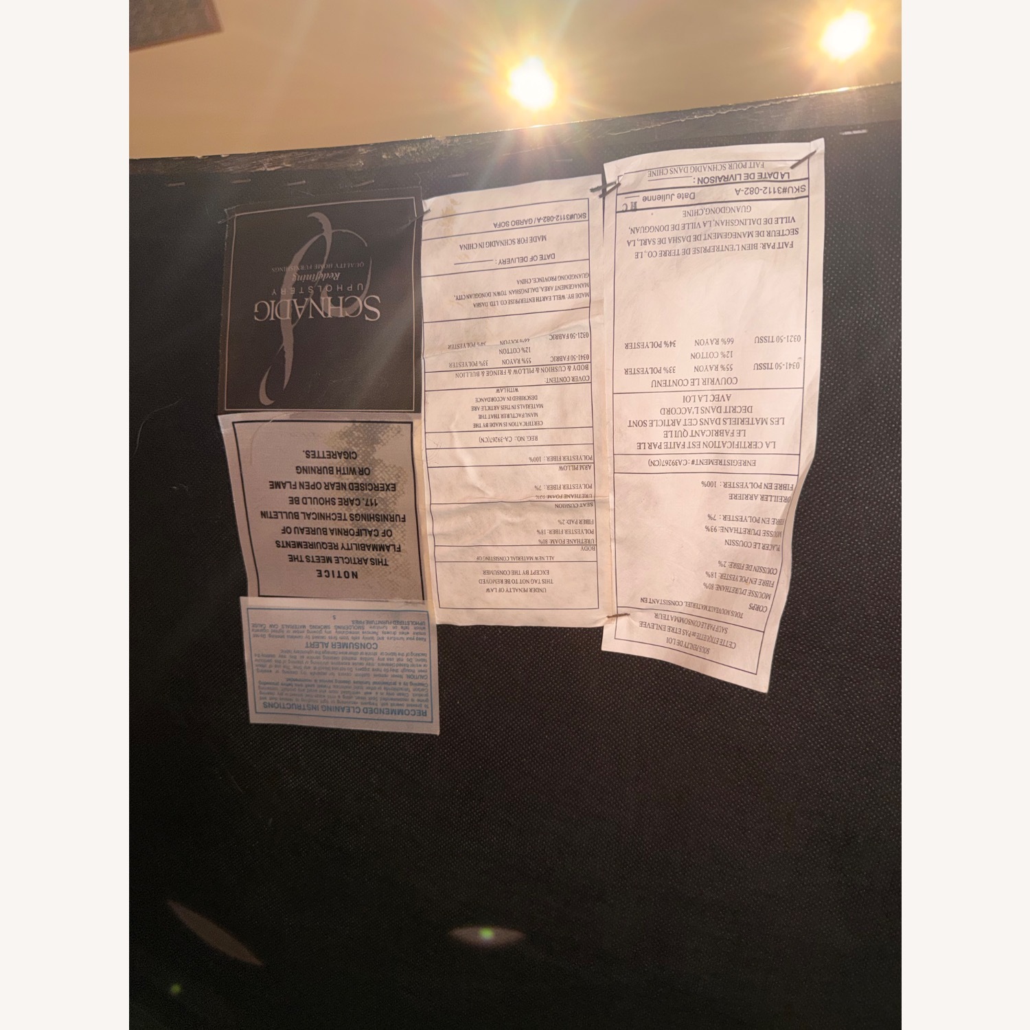 Schnadig Garbo 3 Seat Designer Sofa - image-4