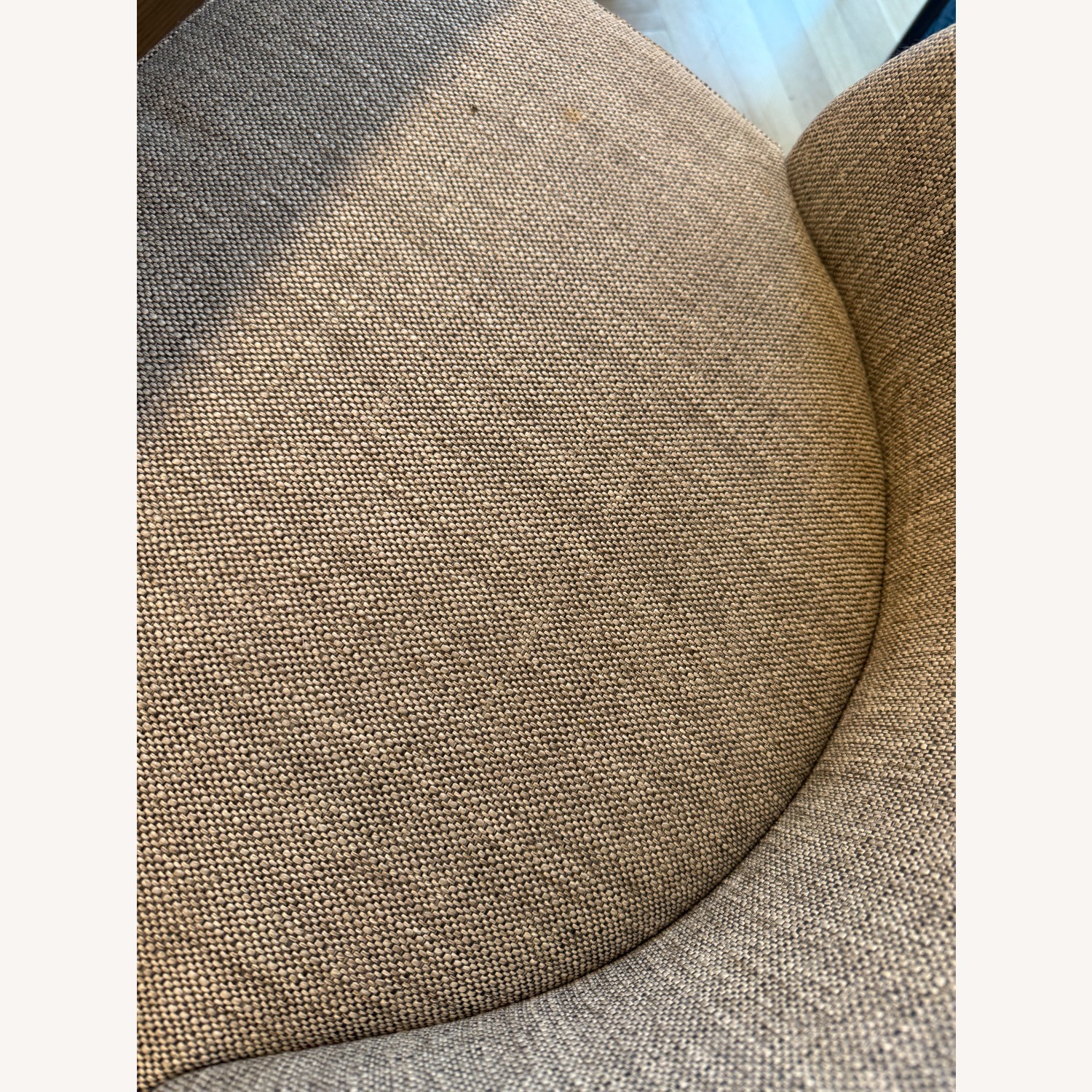 Crate & Barrel Light Gray Fabric Stools - image-8