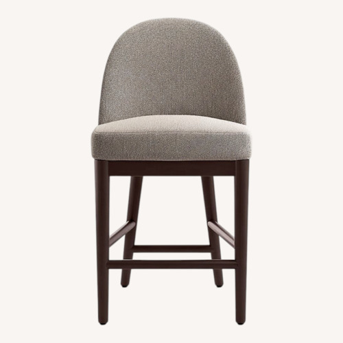 Used Crate & Barrel Light Gray Fabric Stools for sale on AptDeco