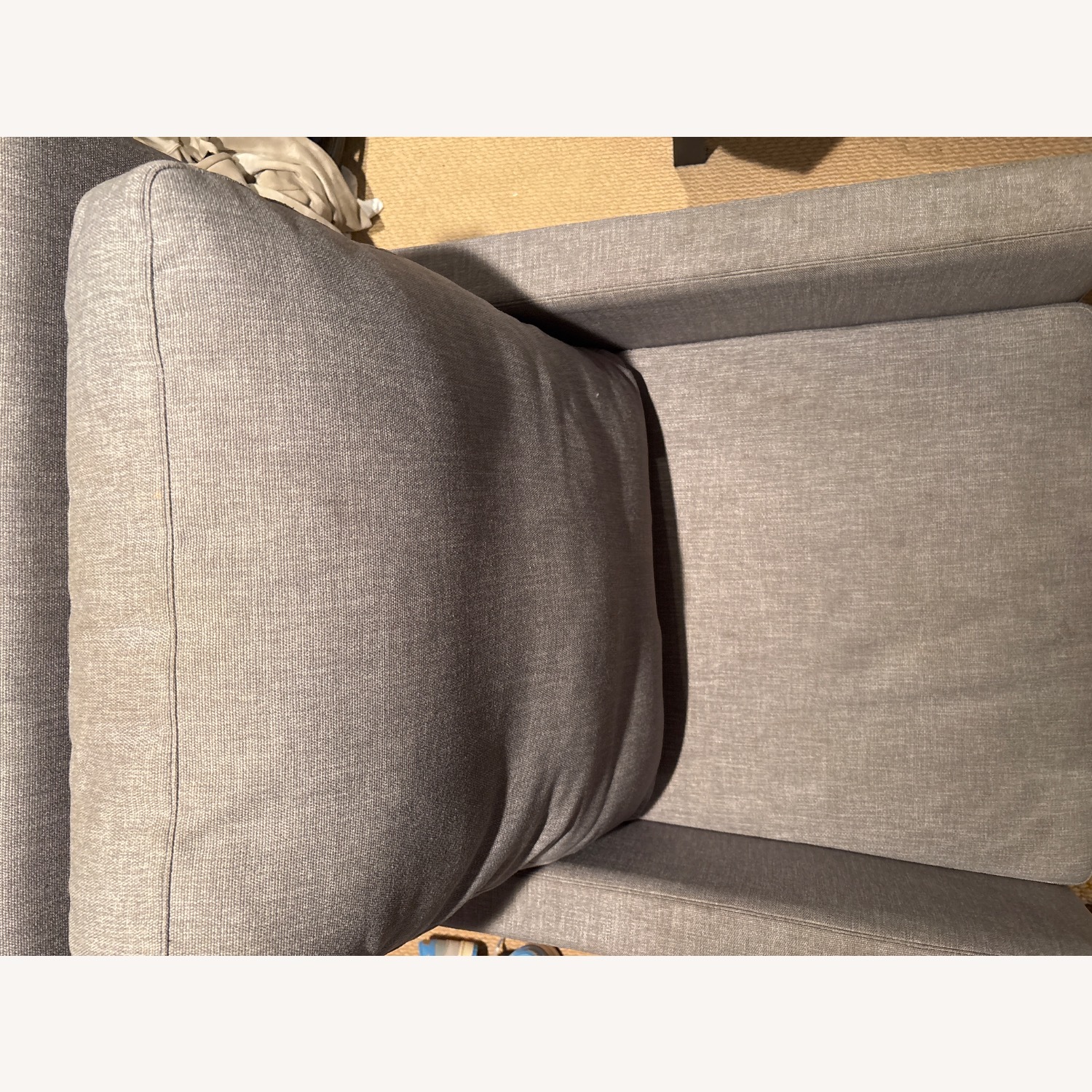 Monte Design Luca Light Gray Fabric Nursing Chair - image-5