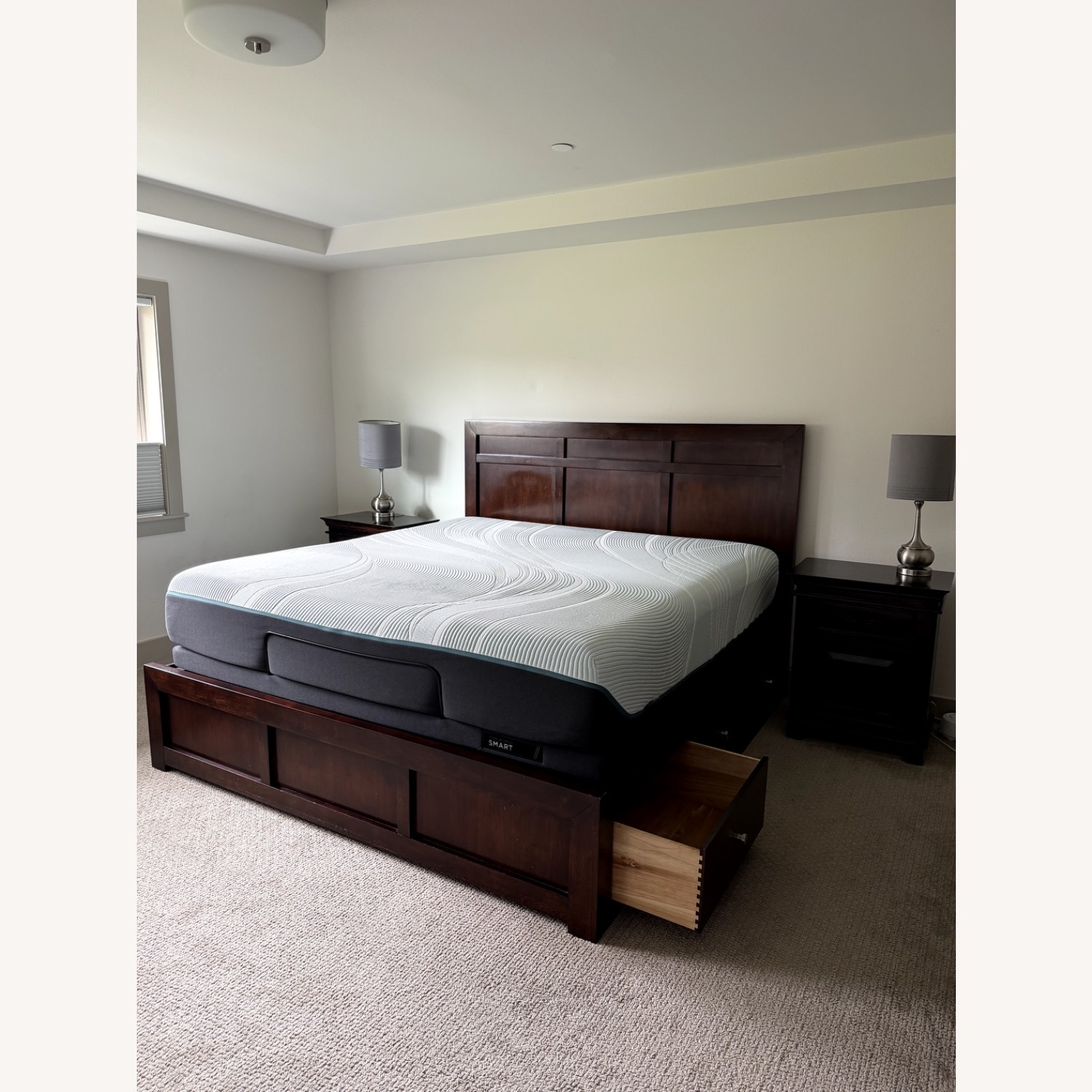 Bassett King Bed w Bottom Storage - image-7