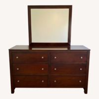 Bassett Dark Brown Wood Dresser
