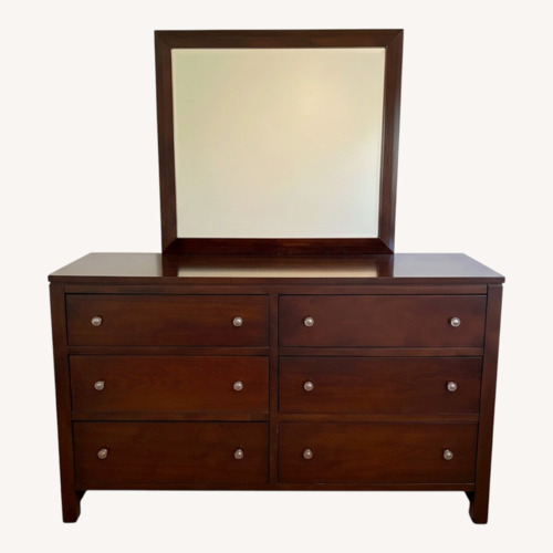 Used Bassett Dark Brown Wood Dresser for sale on AptDeco