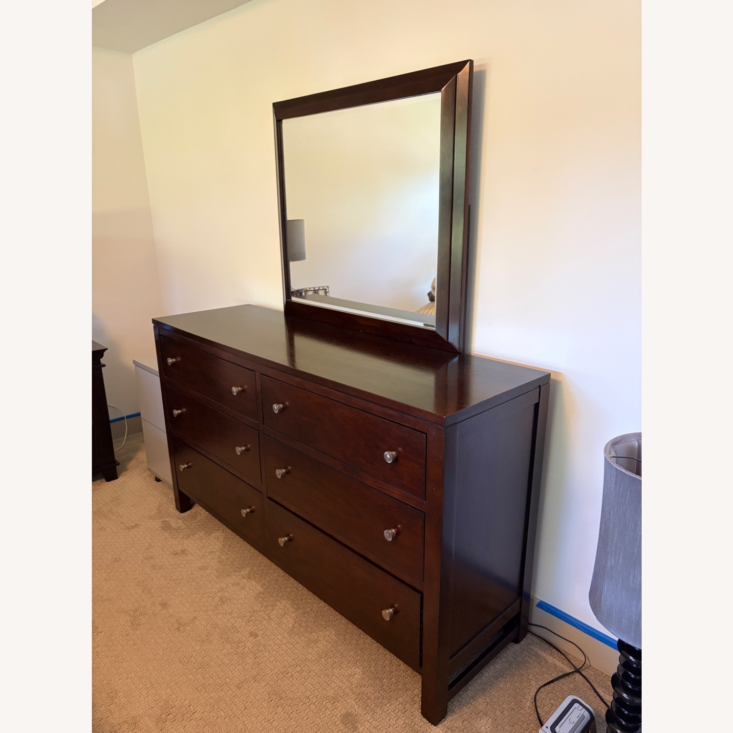 Bassett Dark Brown Wood Dresser - image-2