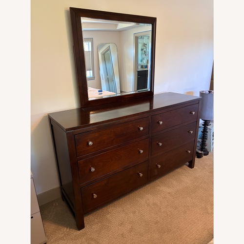 Used Bassett Dark Brown Wood Dresser for sale on AptDeco