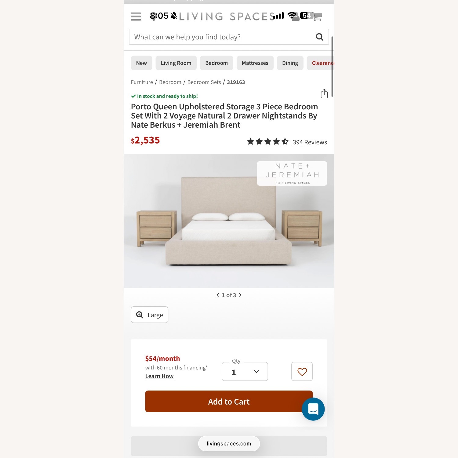 Living Spaces Queen Bed Frame - image-5