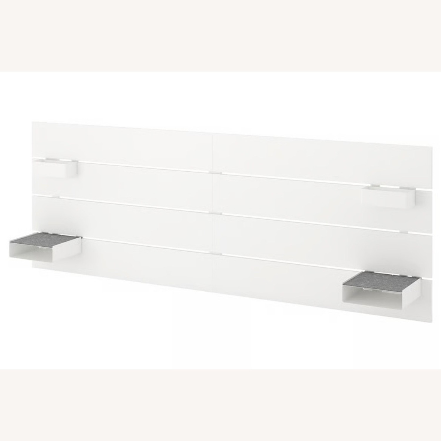 IKEA Nordli White Queen Bedframe w Storage - image-8