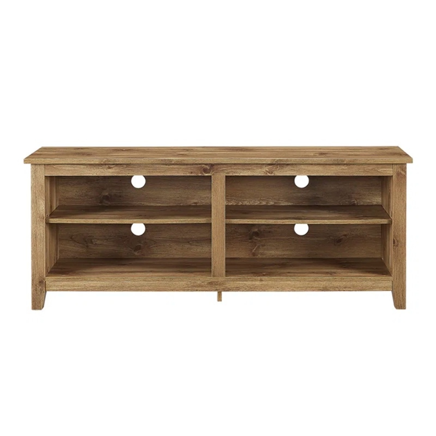 Wood Media Console in Dark Walnut - image-6