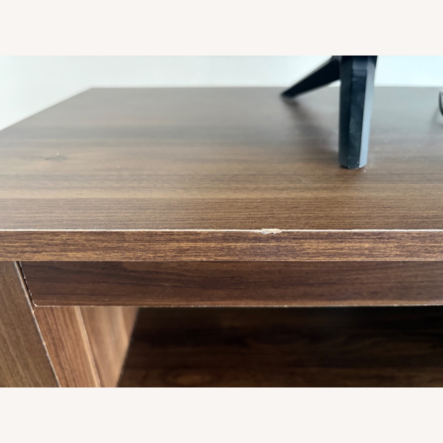 Wood Media Console in Dark Walnut - image-4