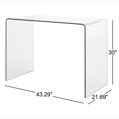 Used AllModern Natural Glass Desk for sale on AptDeco
