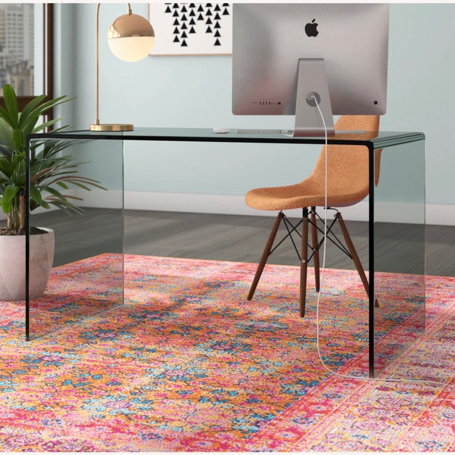 AllModern Natural Glass Desk - image-11