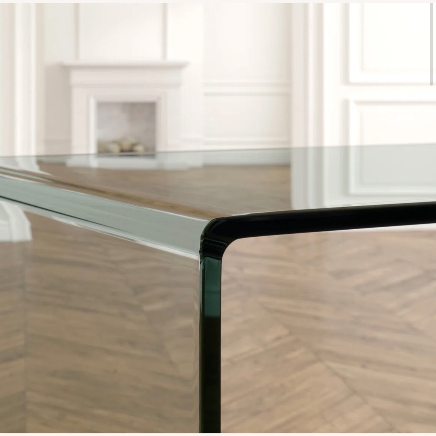 AllModern Natural Glass Desk - image-5