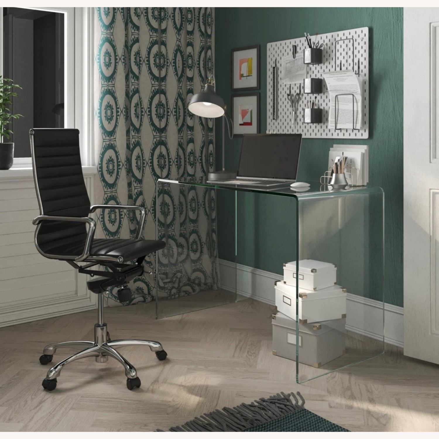 AllModern Natural Glass Desk - image-12