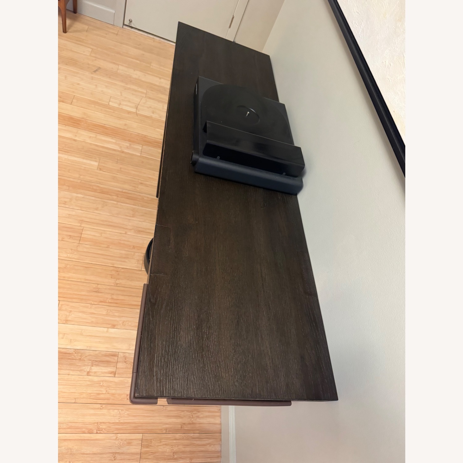 Restoration Hardware Antoccini 60” Dark Brown Side Table - image-6