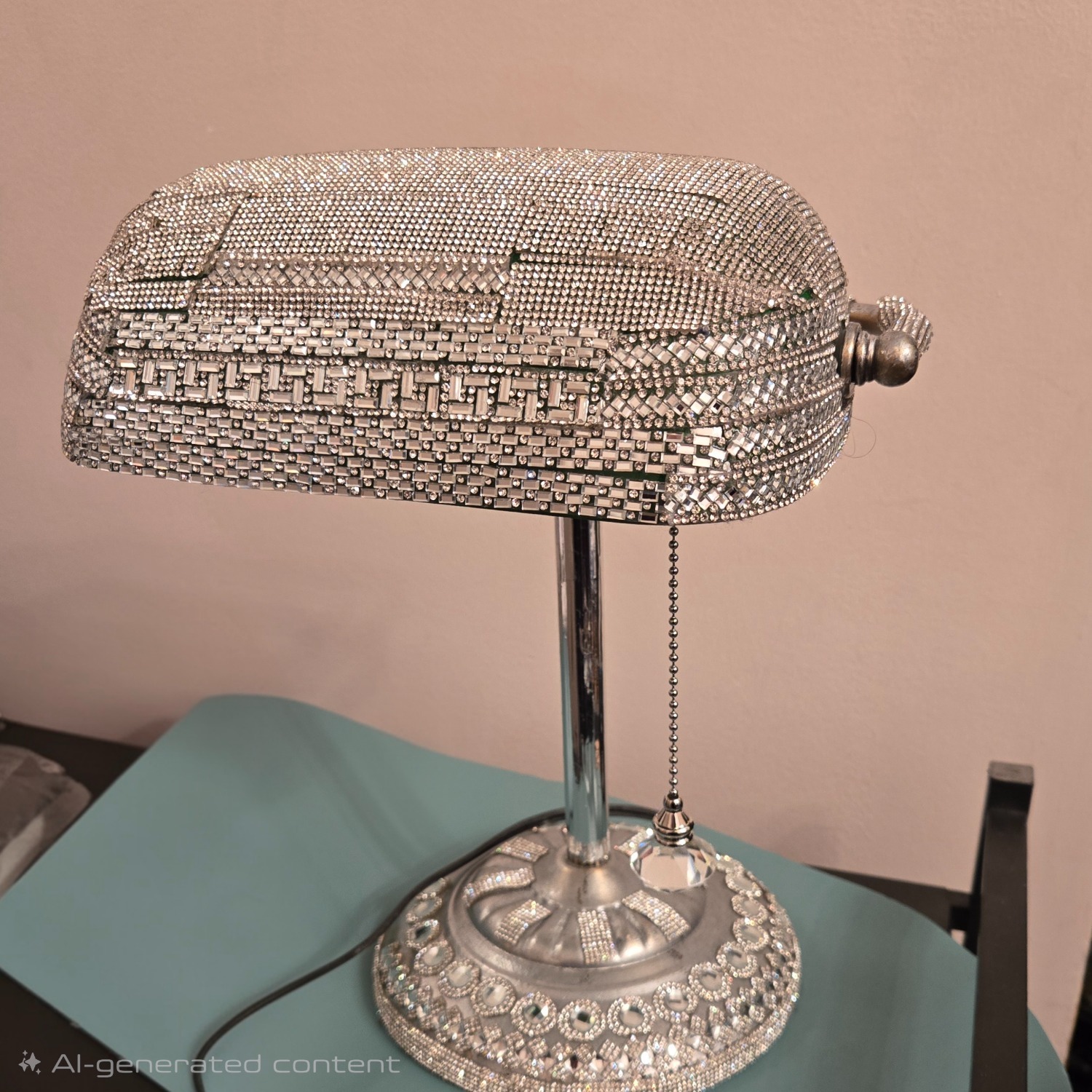 Crystal Bankers Desk Lamp - image-1