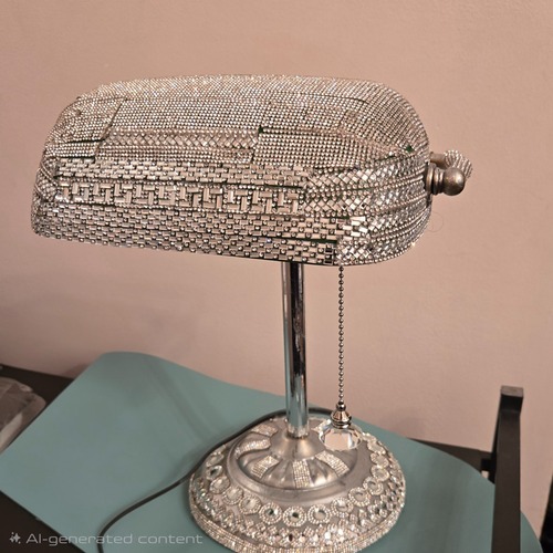 Used Crystal Bankers Desk Lamp for sale on AptDeco
