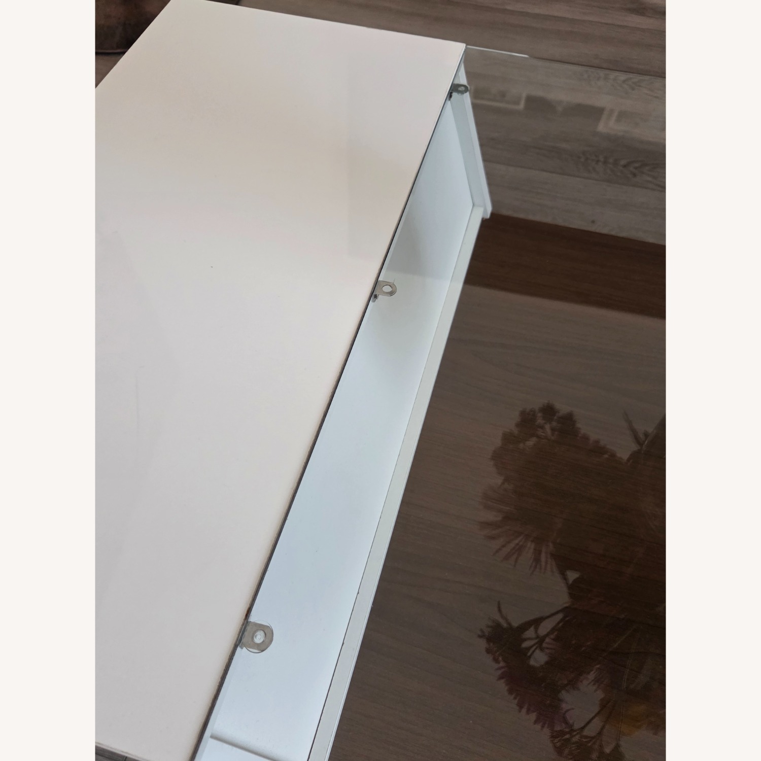 Dark Brown Glass Coffee Table - image-2