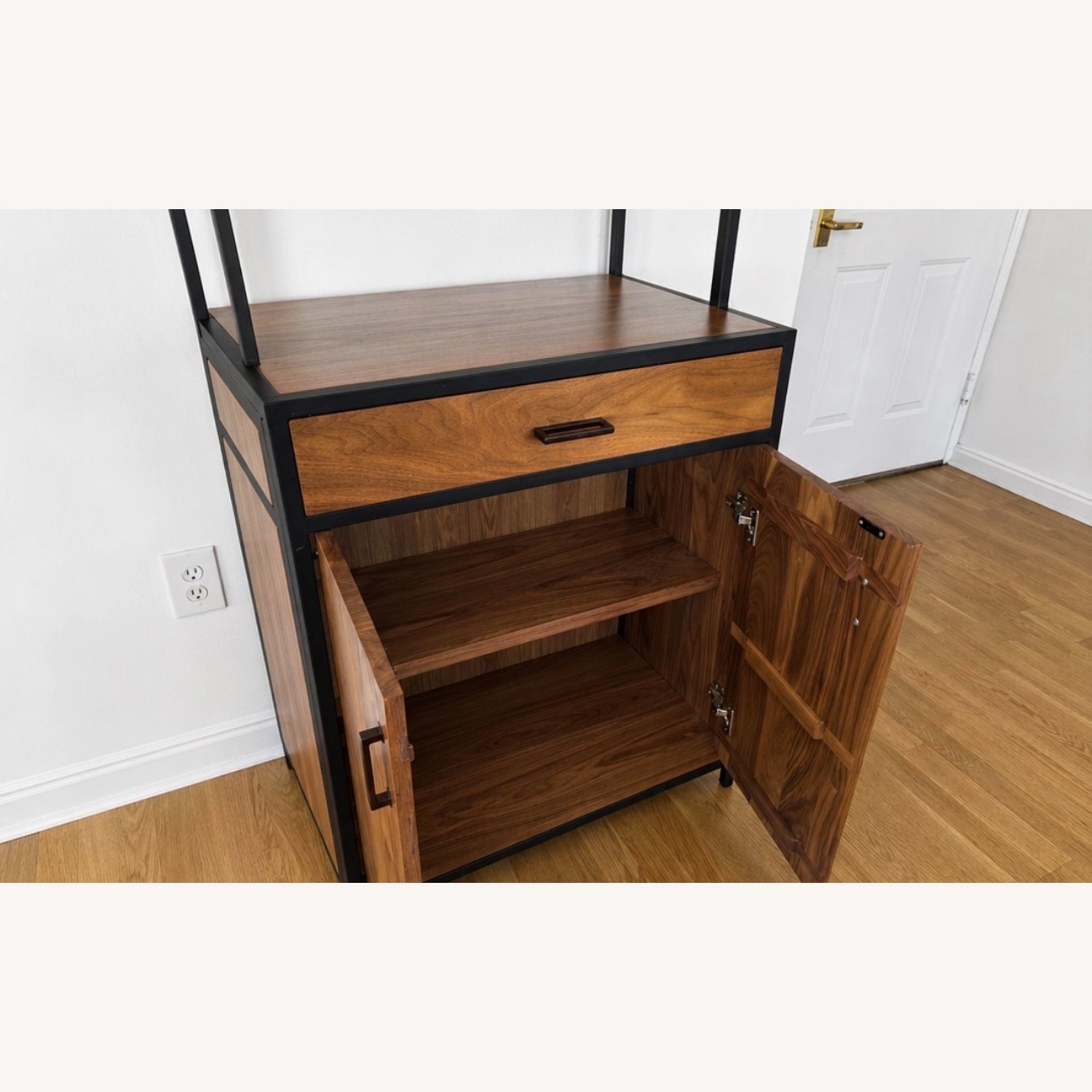 Crate & Barrel Natural Wood Wall Unit - image-2