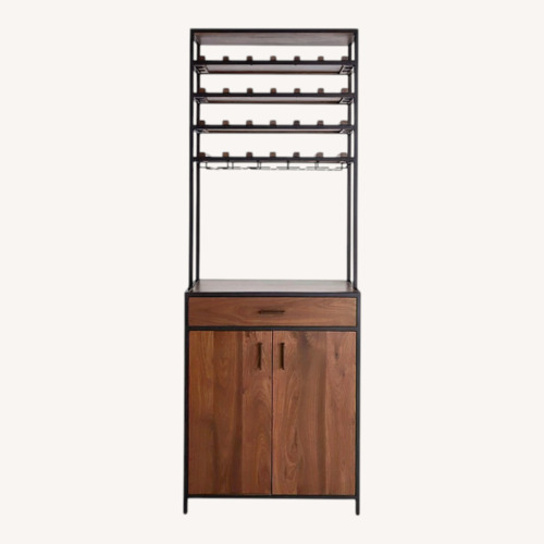Used Crate & Barrel Natural Wood Wall Unit for sale on AptDeco