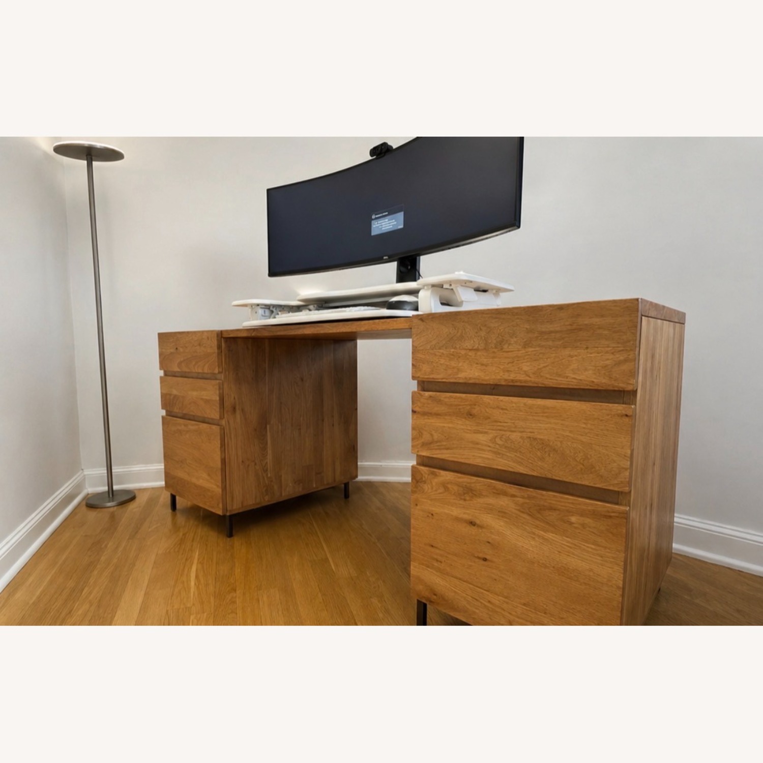 West Elm Solid Wood Industrial Desk  - image-2