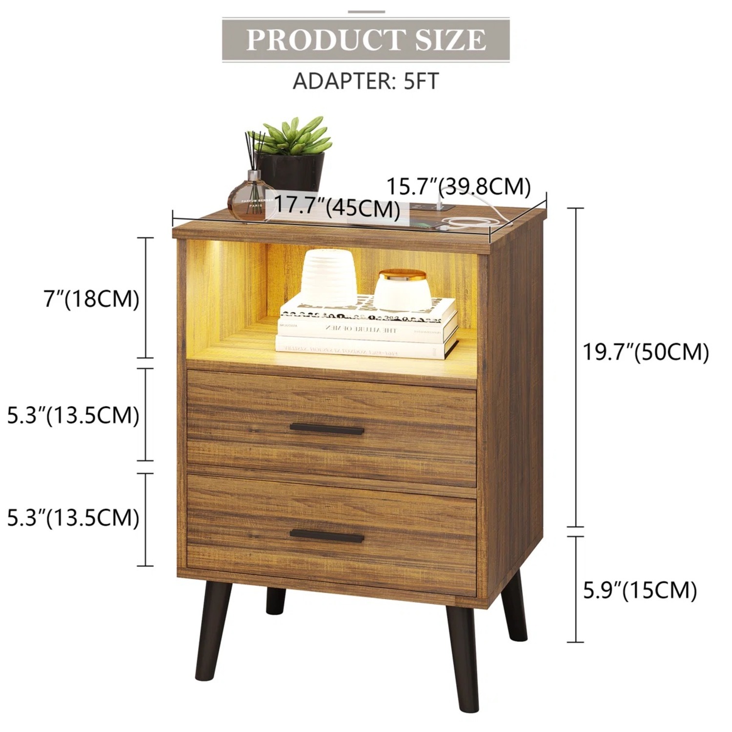 Wayfair Targo 17.7'' W Nightstand - image-3