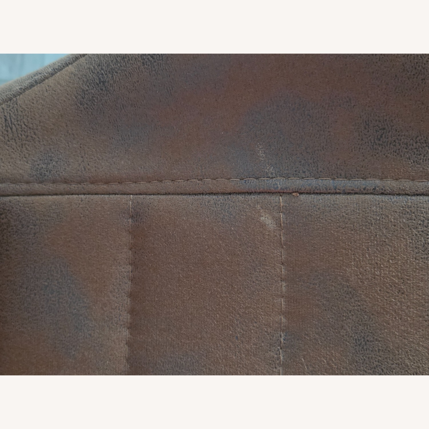 Dark Brown Fabric Stools - image-6