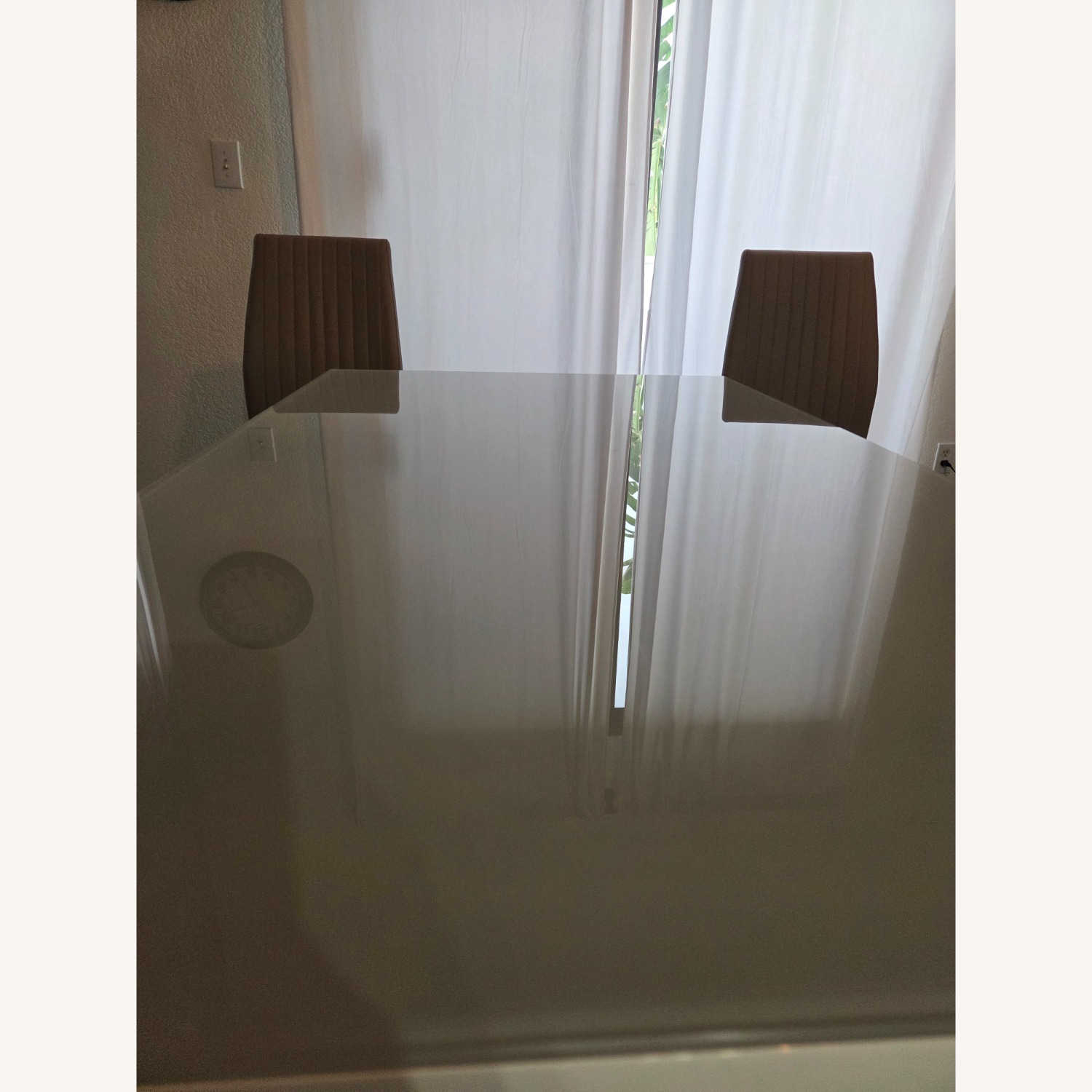 Light Gray Glass Dining Sets - image-1