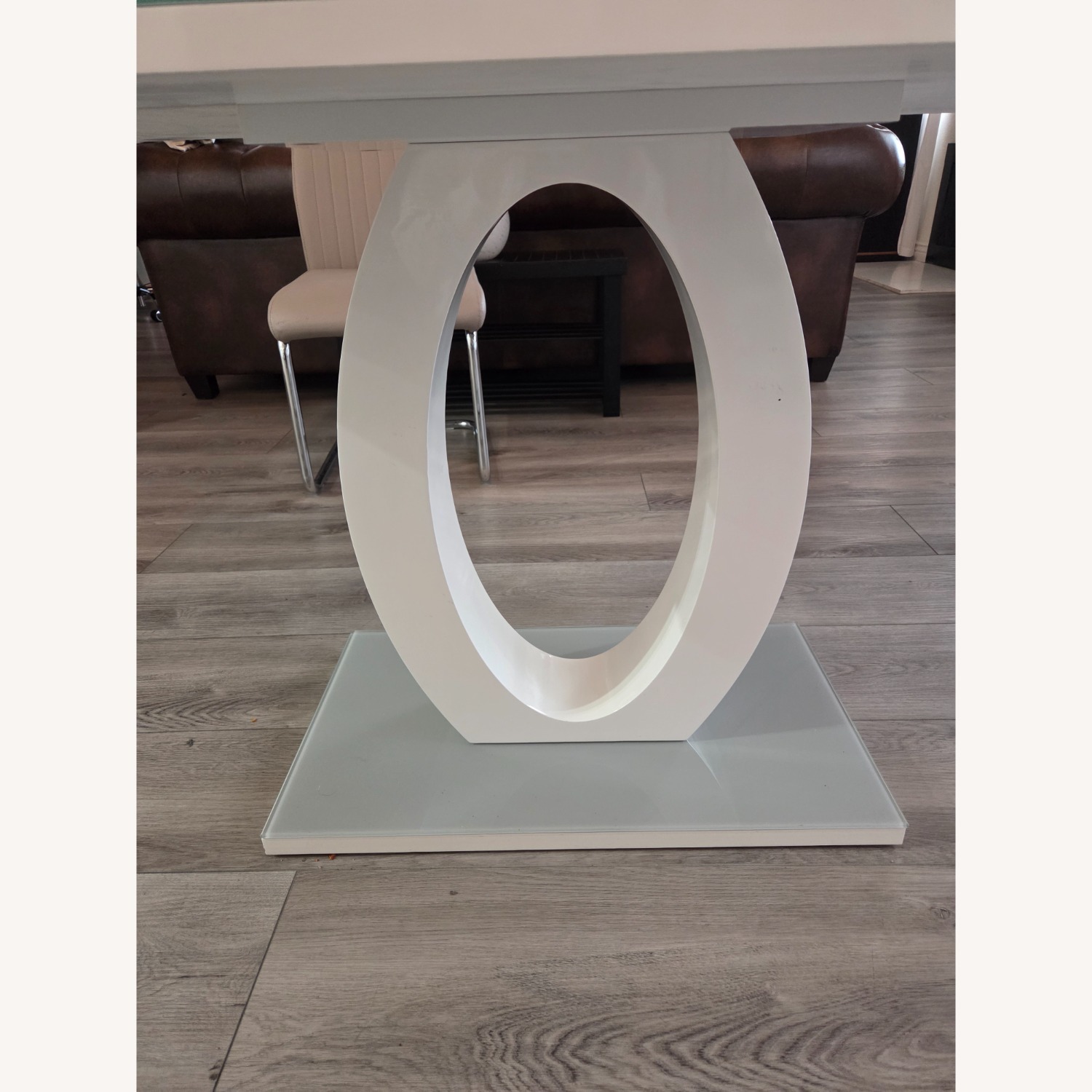 Light Gray Glass Dining Sets - image-3