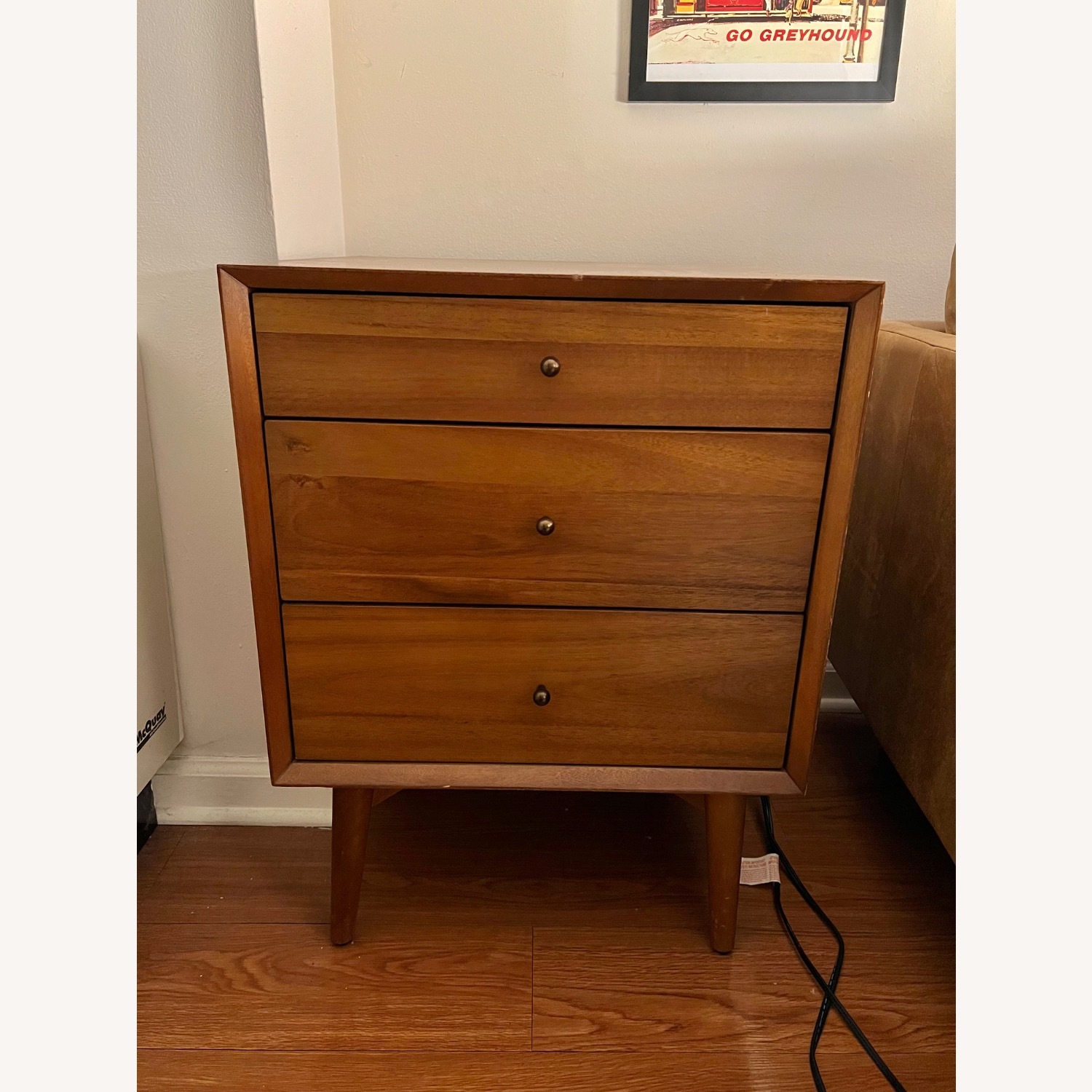 West Elm Wood Nightstand - image-14