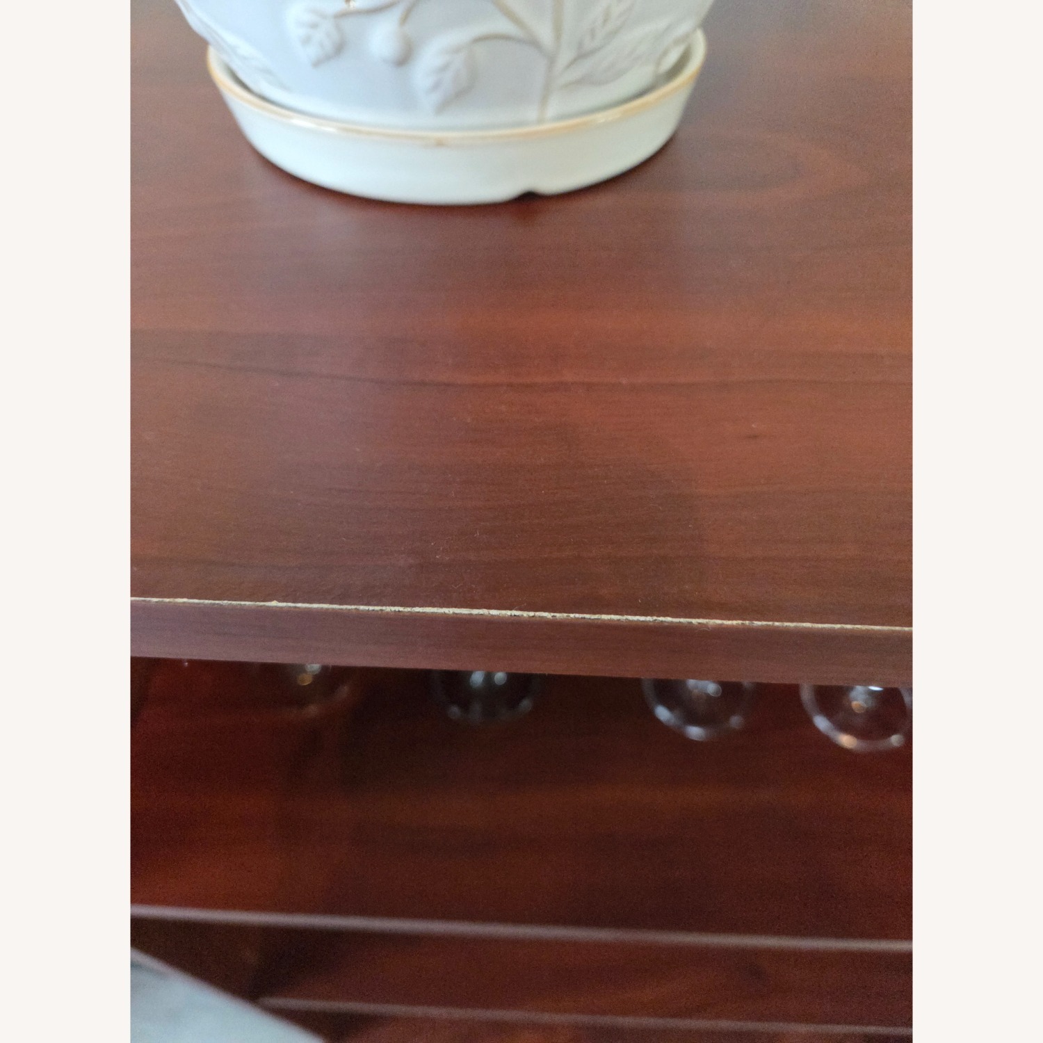 Dark Brown Wood Bookcase - image-9