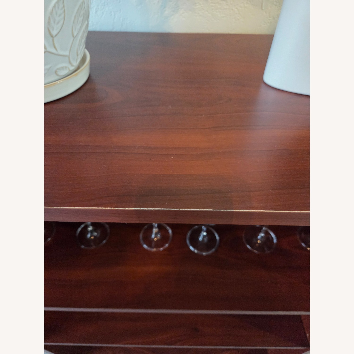 Dark Brown Wood Bookcase - image-6