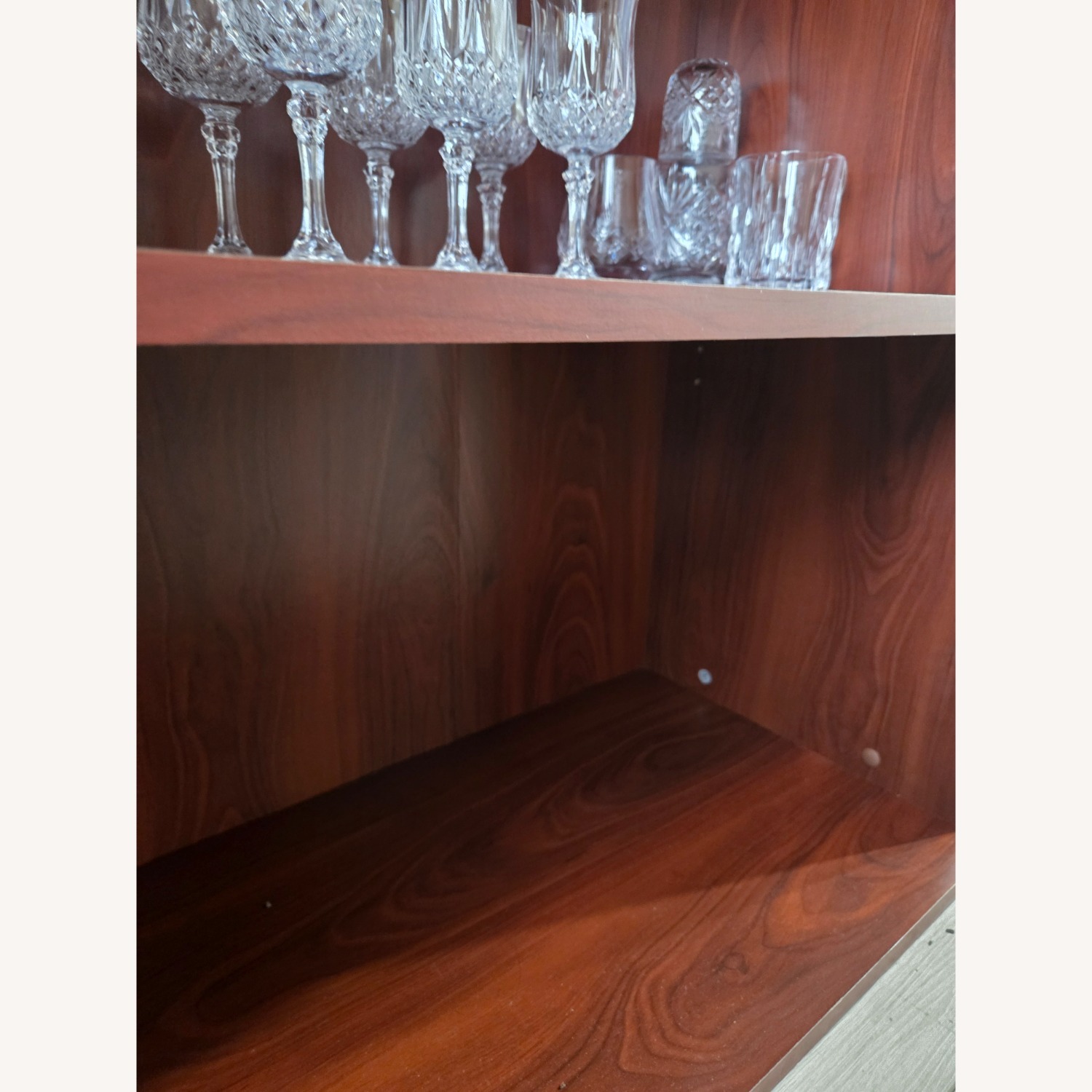 Dark Brown Wood Bookcase - image-4