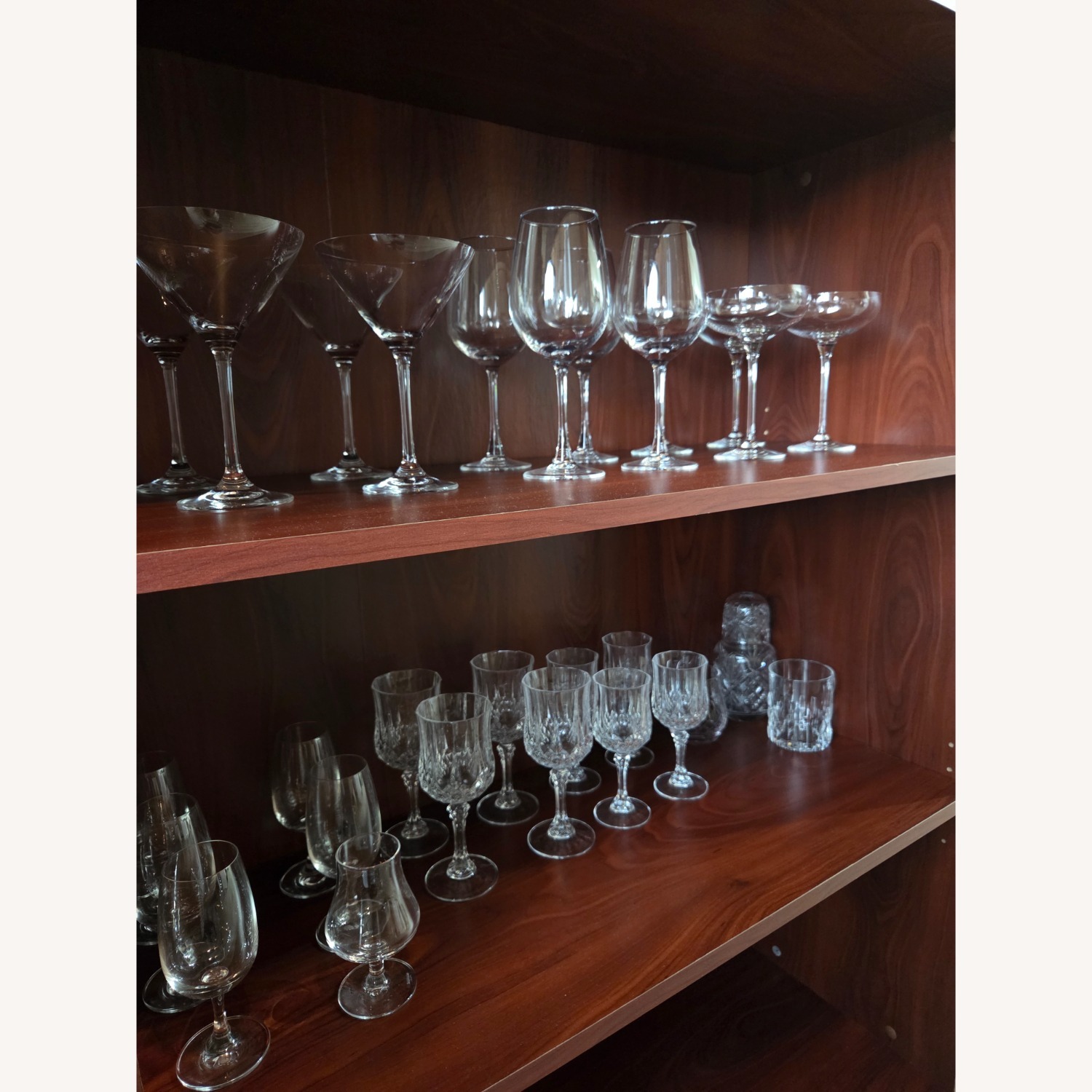 Dark Brown Wood Bookcase - image-3