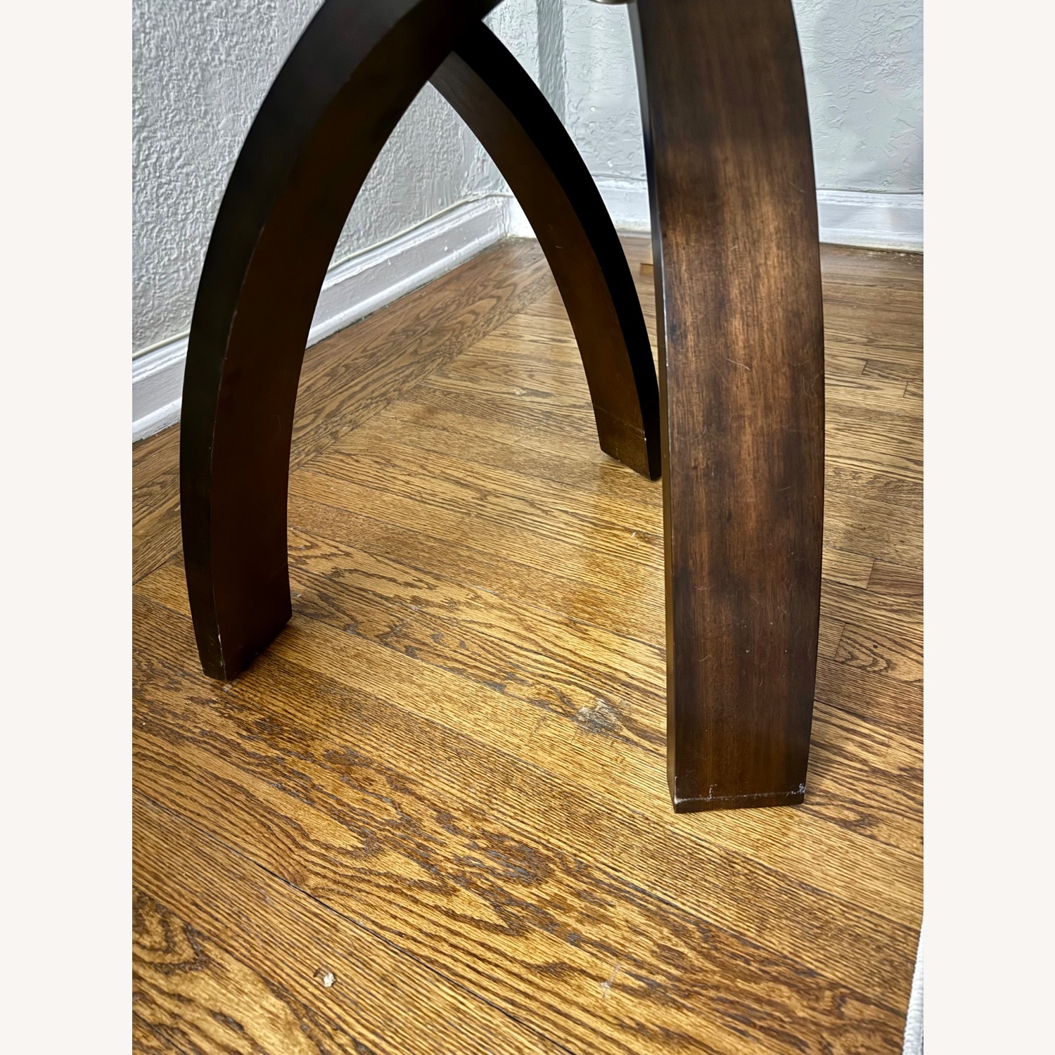 Raymour & Flanigan Allure Dark Brown Glass Side Tables - image-2