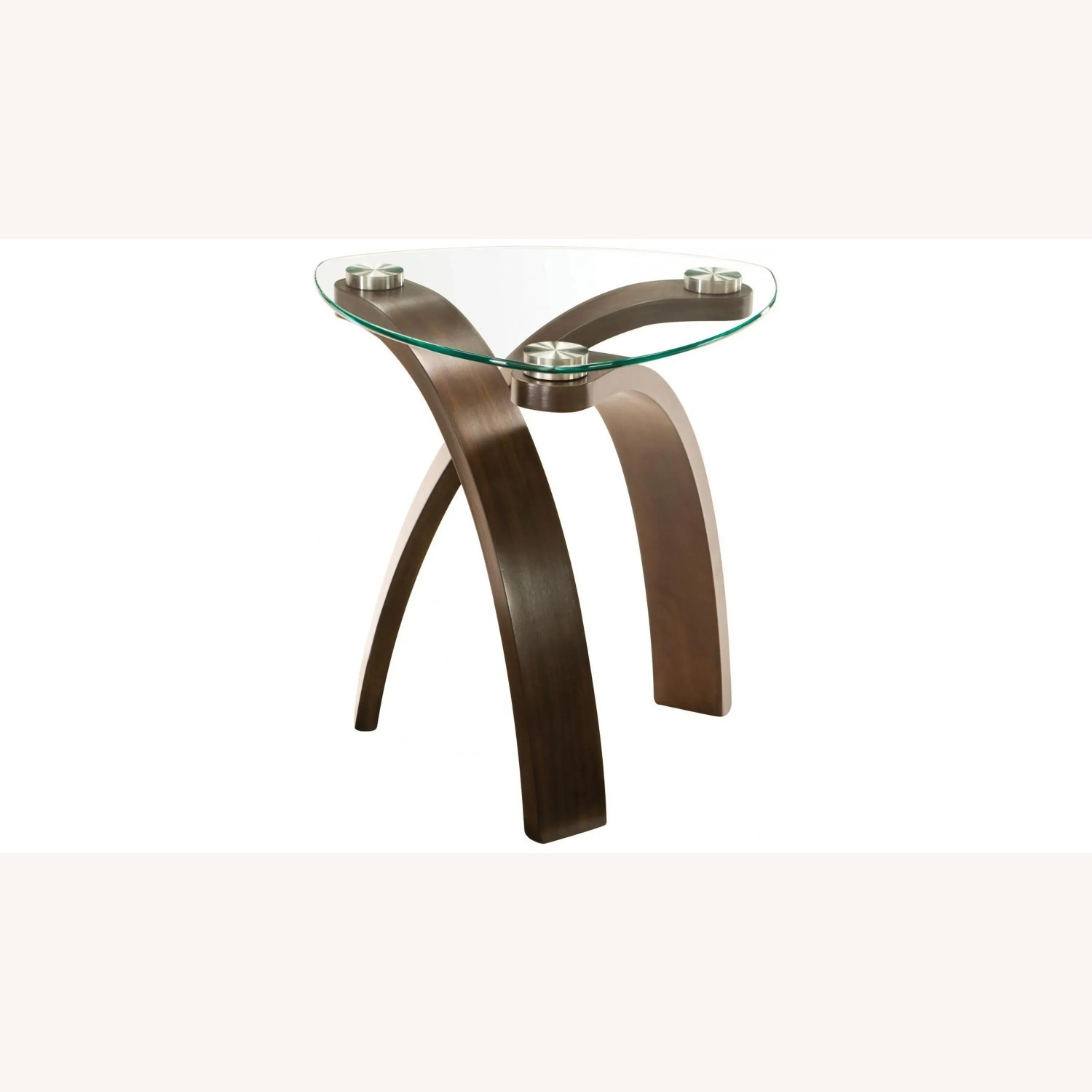 Raymour & Flanigan Allure Dark Brown Glass Side Tables - image-4