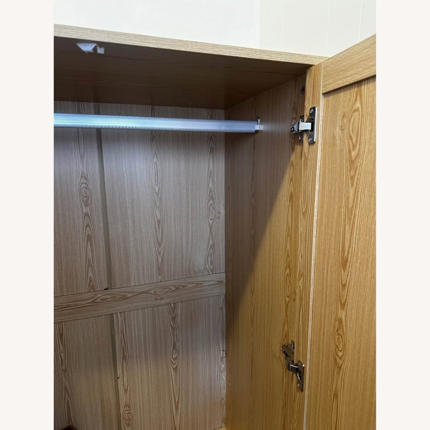 Natural Wood Armoire - image-2