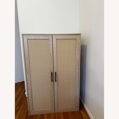 Used Natural Wood Armoire for sale on AptDeco