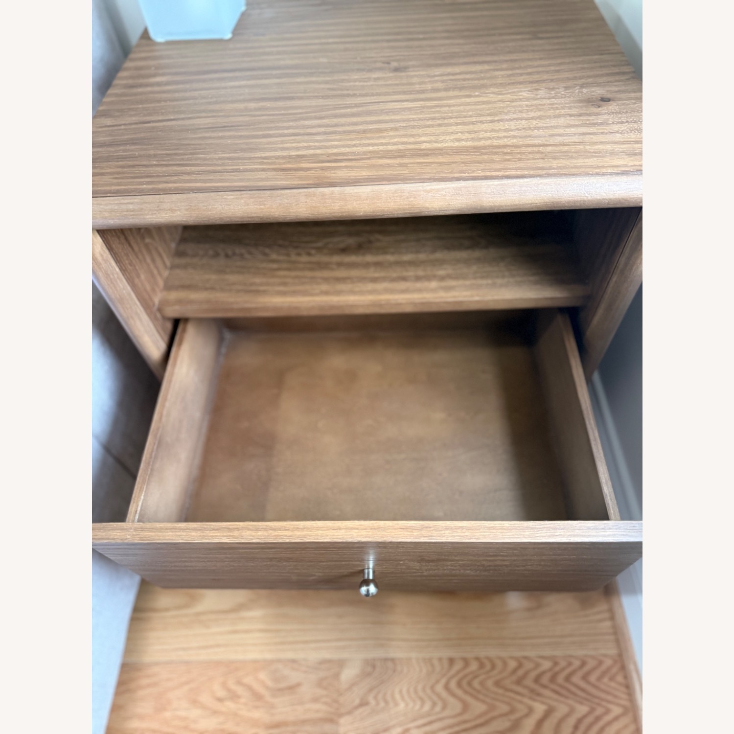 West Elm Miles Light Brown Wood Nightstands - image-3
