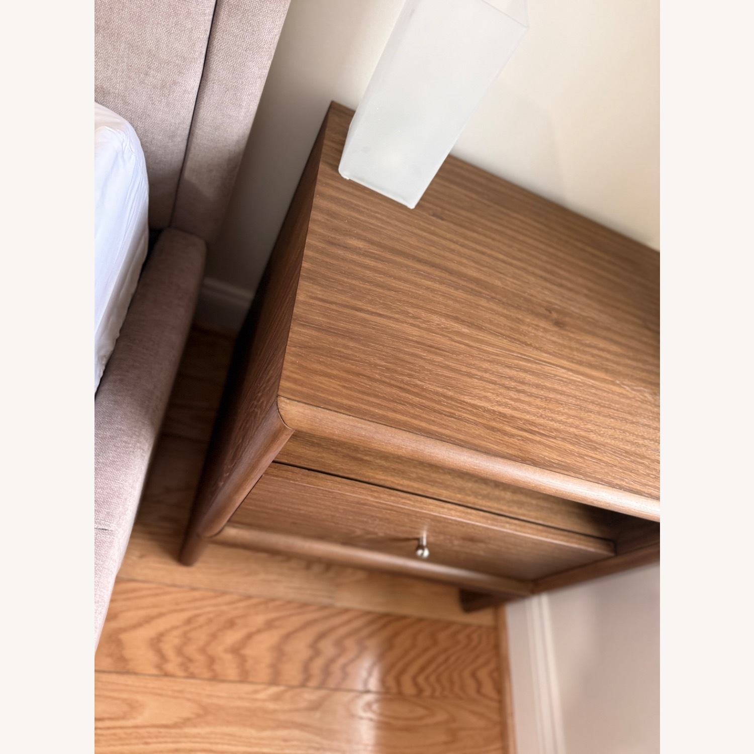 West Elm Miles Light Brown Wood Nightstands - image-1