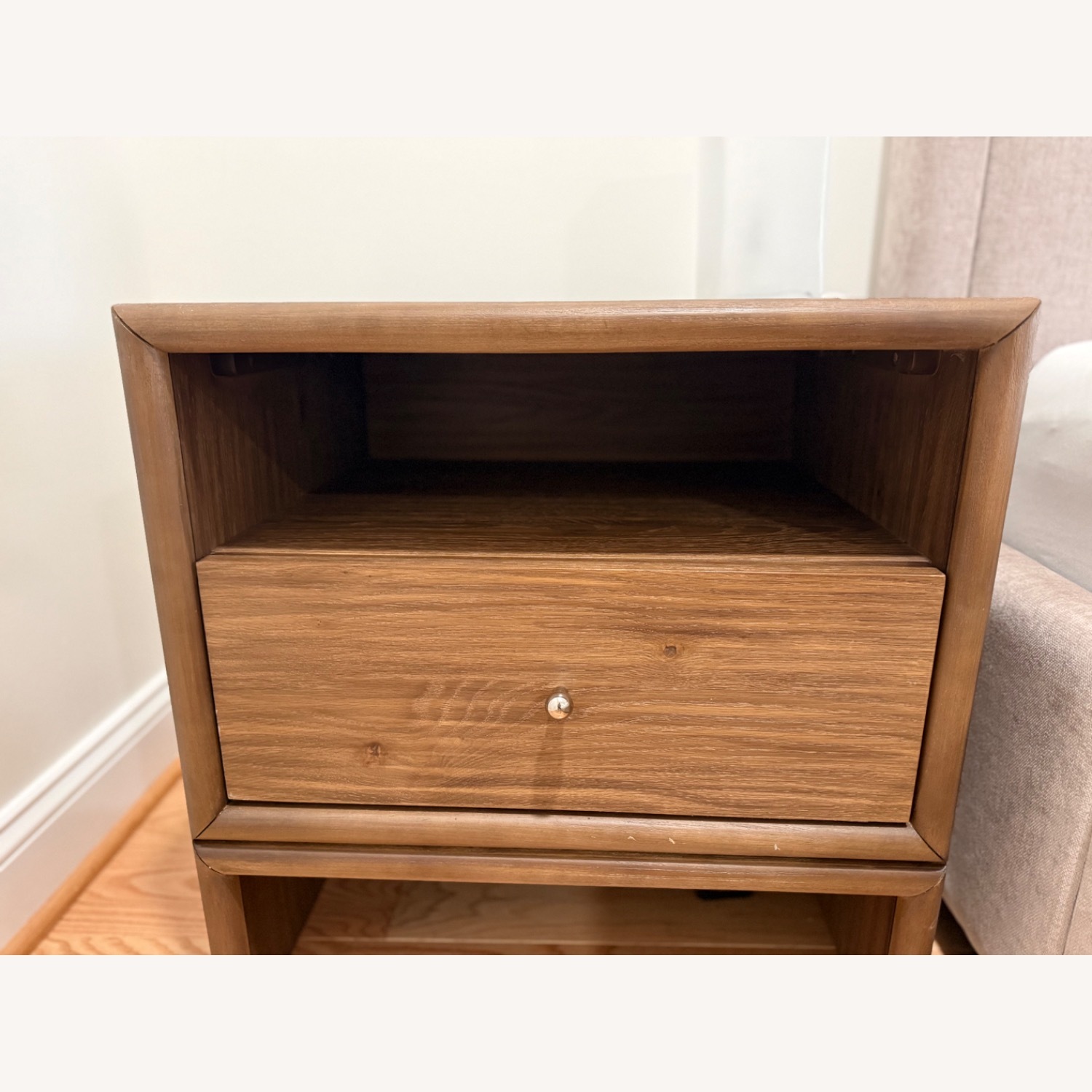 West Elm Miles Light Brown Wood Nightstands - image-9