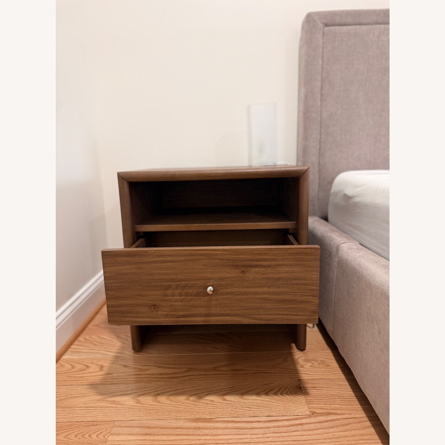 West Elm Miles Light Brown Wood Nightstands - image-6