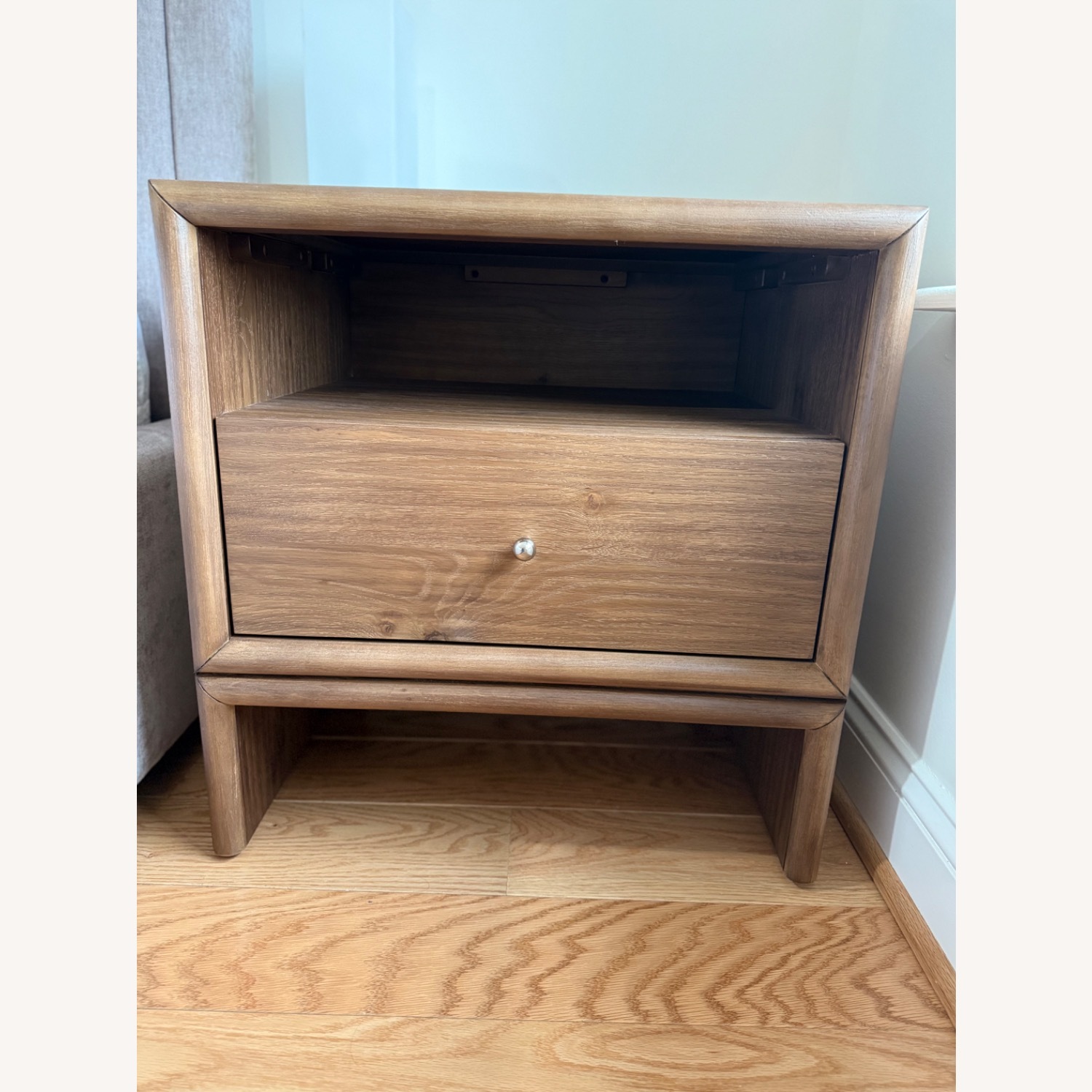 West Elm Miles Light Brown Wood Nightstands - image-4