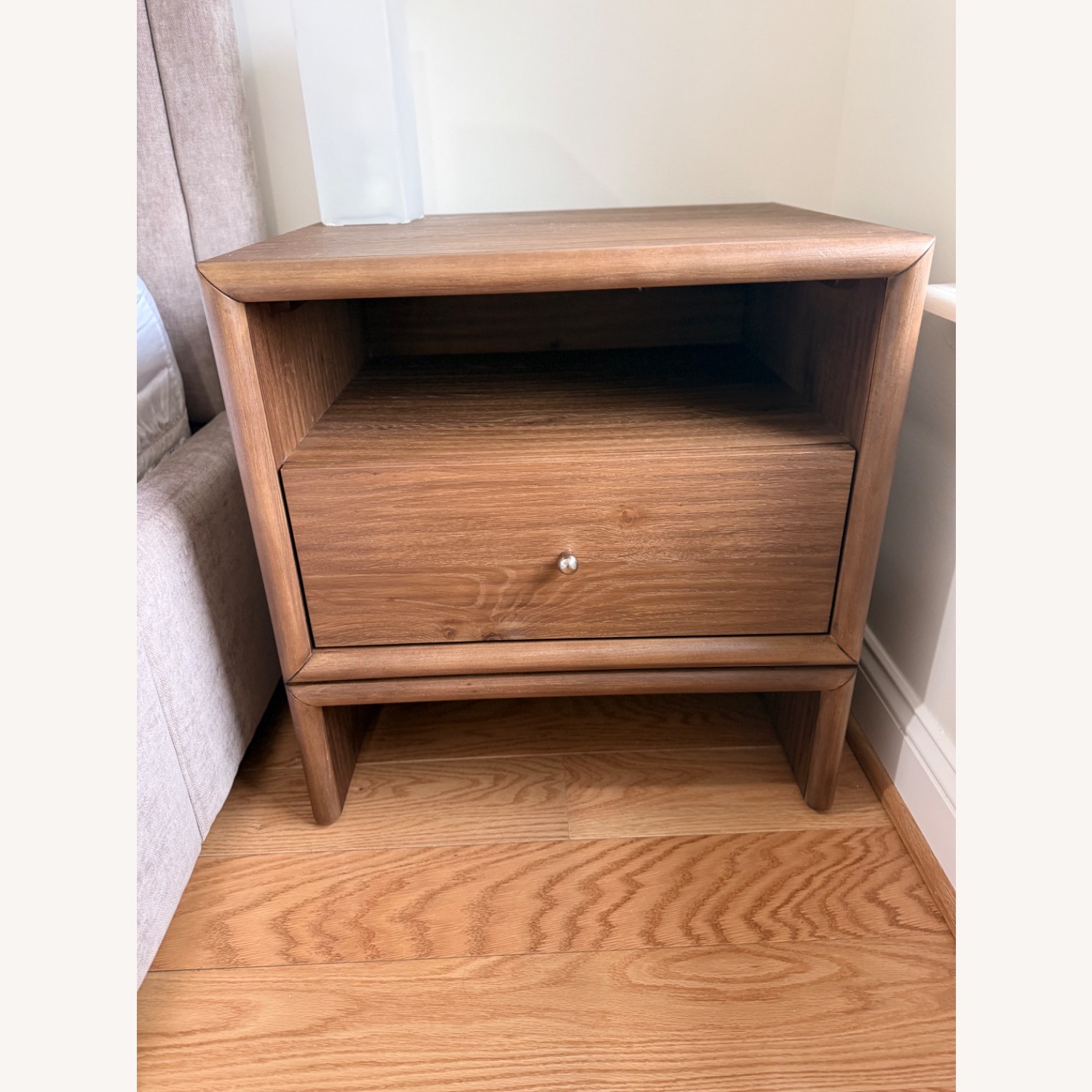 West Elm Miles Light Brown Wood Nightstands - image-2