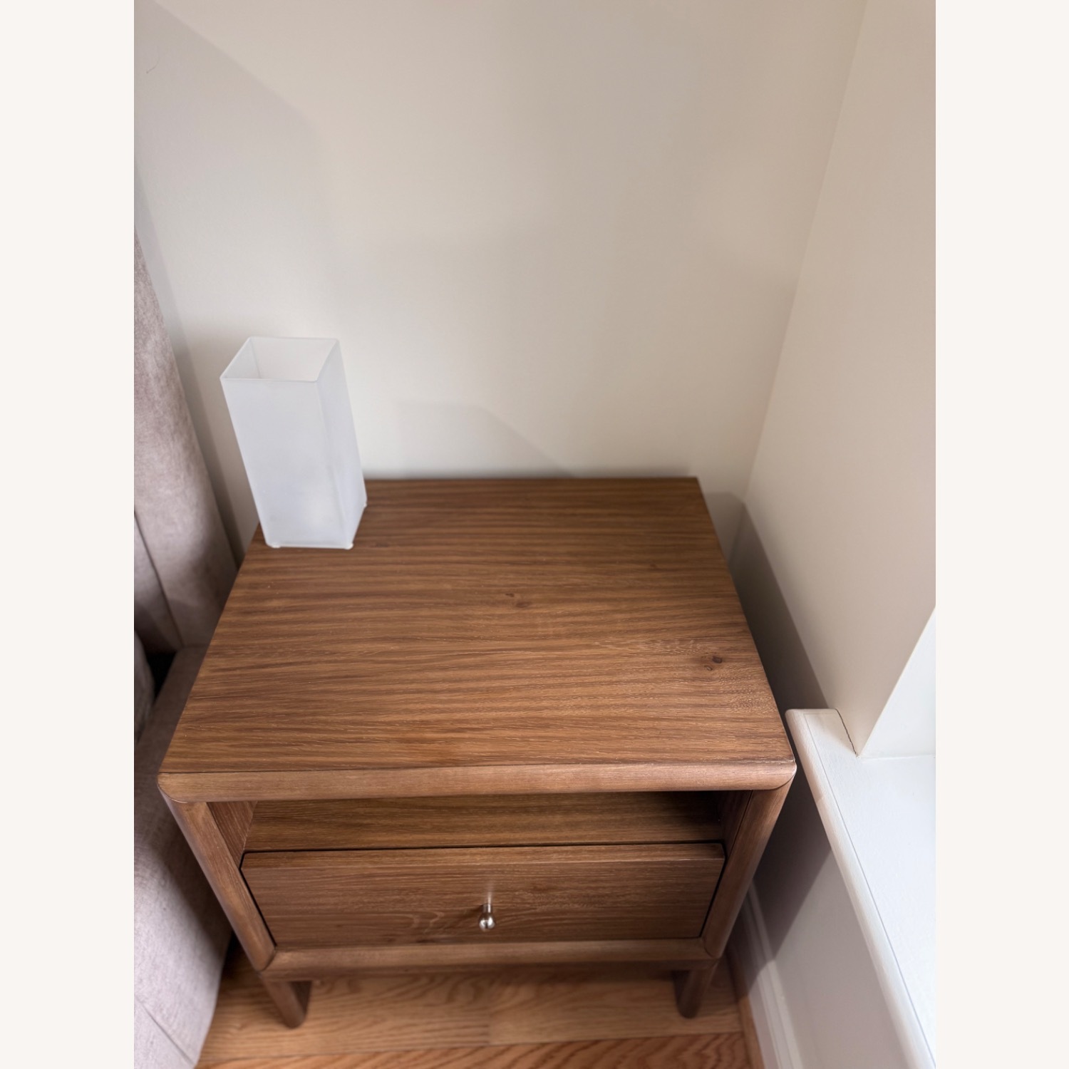 West Elm Miles Light Brown Wood Nightstands - image-5