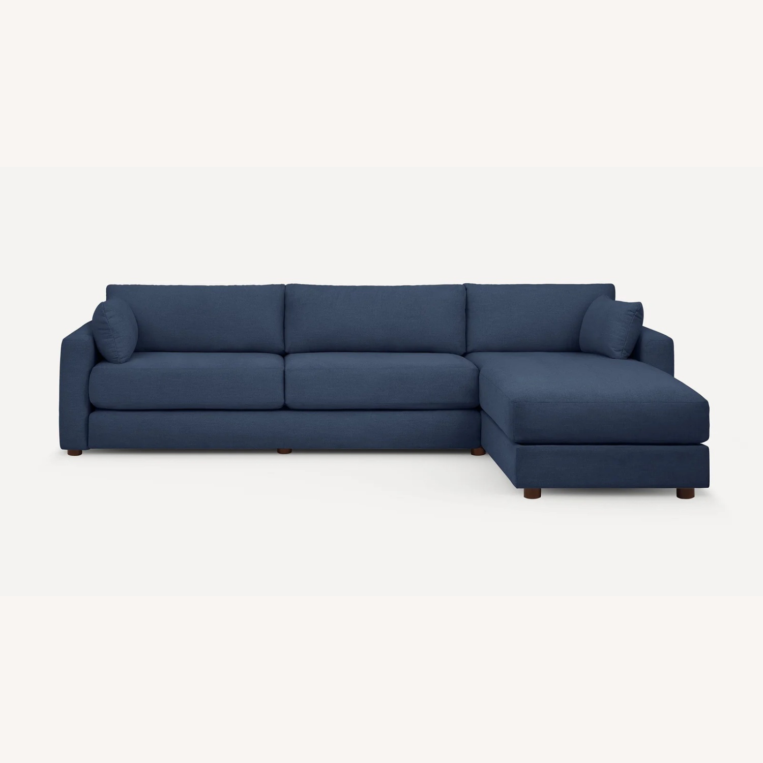 Burrow Span Blue Fabric 3+ Piece Sectional - image-10