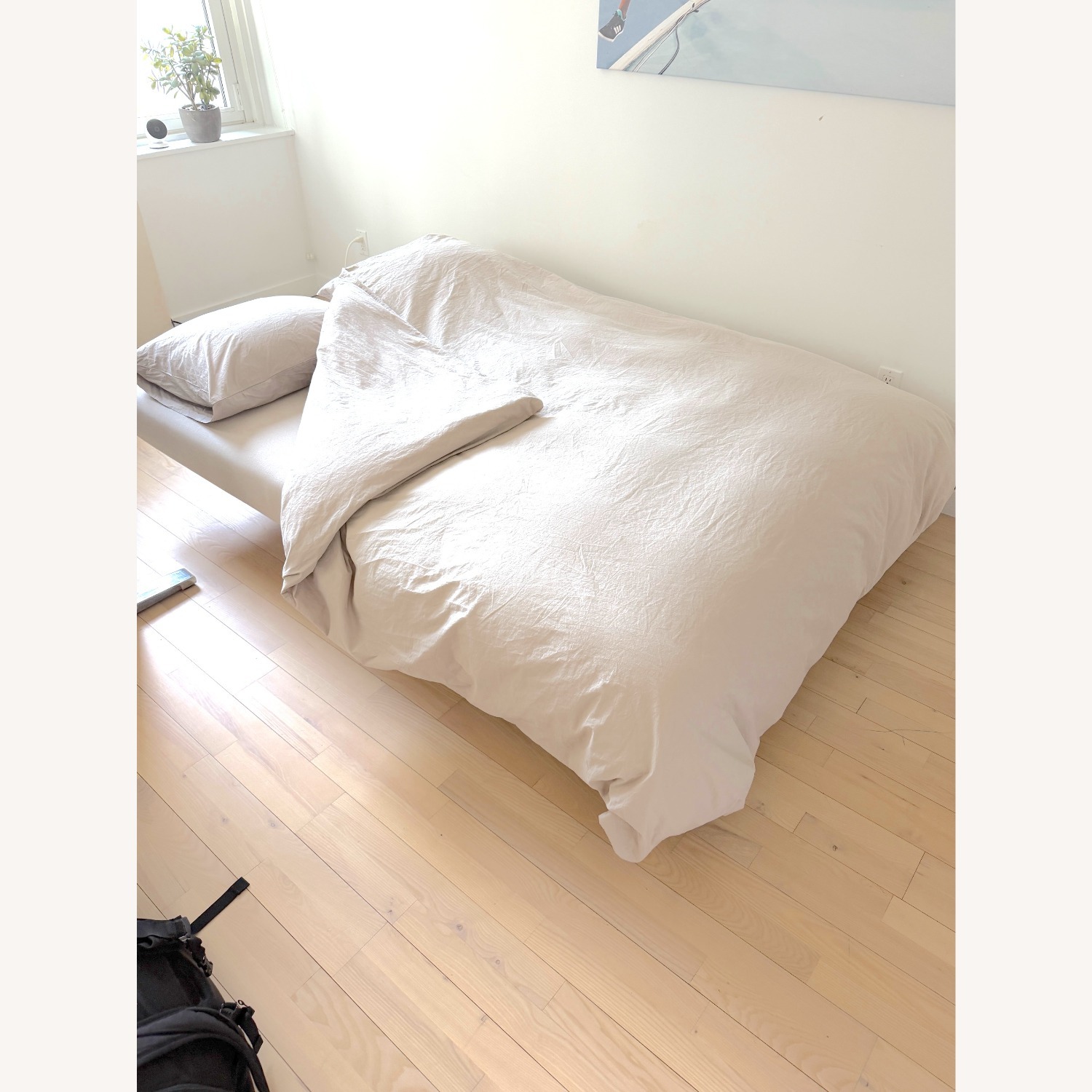 Tacchini Natural Fabric Sleeper Sofa - image-9