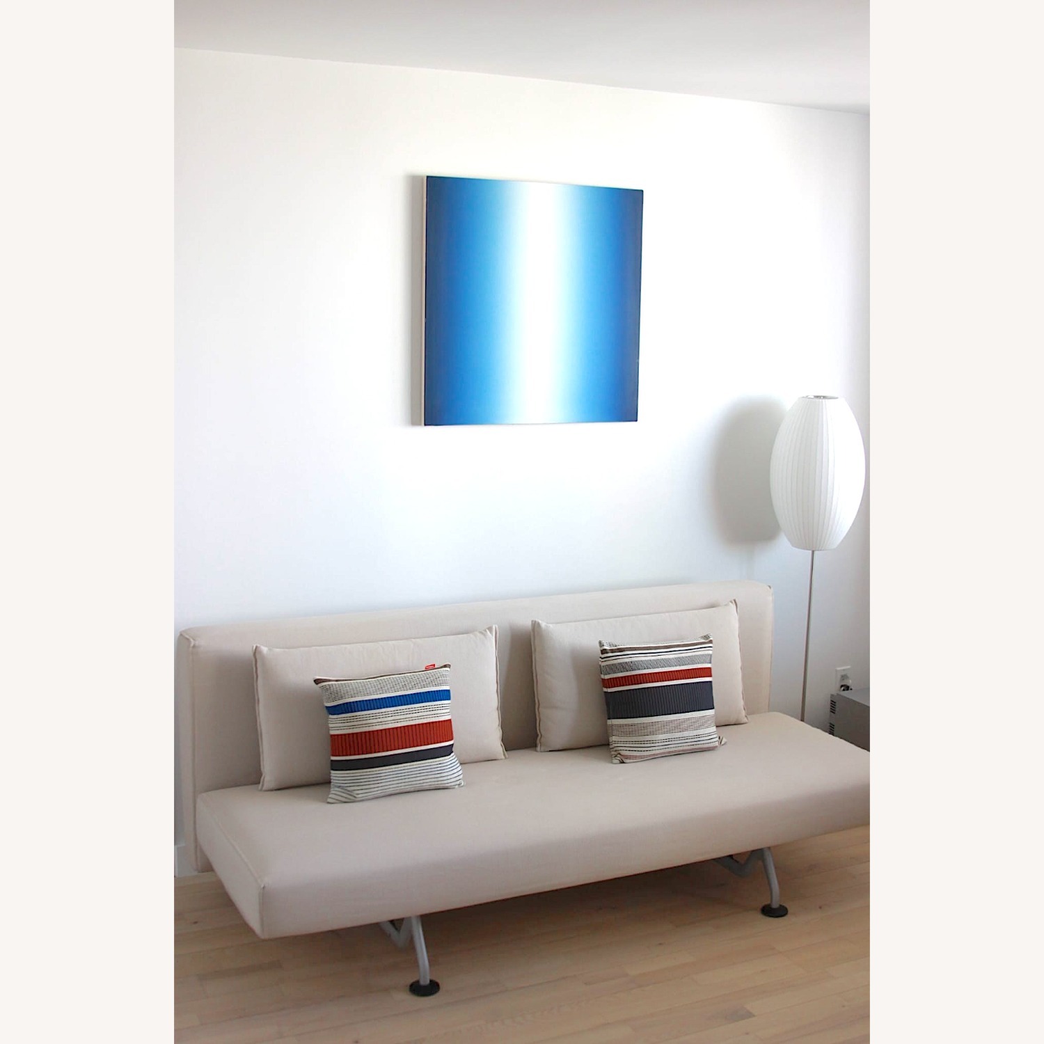 Tacchini Natural Fabric Sleeper Sofa - image-1